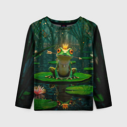 Лонгслив детский Царевна лягушка русские сказки, цвет: 3D-принт