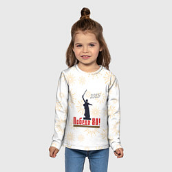 Лонгслив детский 2025 Праздник Победы 80, цвет: 3D-принт — фото 2