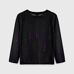Лонгслив детский Color black pink, цвет: 3D-принт