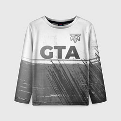 Лонгслив детский GTA - white gradient посередине, цвет: 3D-принт