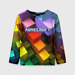 Лонгслив детский Minecraft - pattern, цвет: 3D-принт