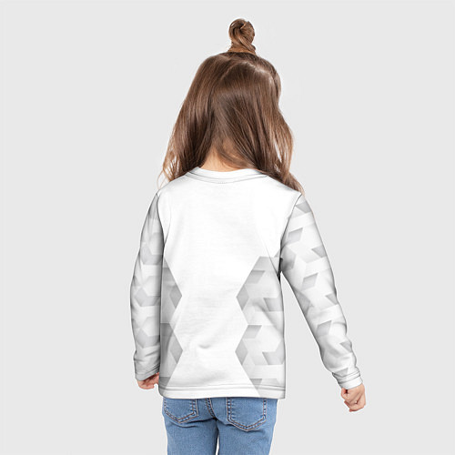 Детский лонгслив Aston Villa white poly / 3D-принт – фото 6