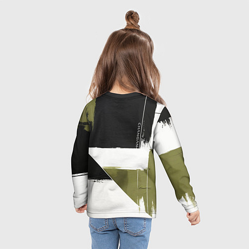 Детский лонгслив Changan логотип / 3D-принт – фото 6