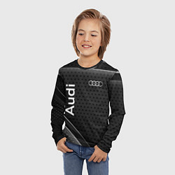Лонгслив детский Audi текстура, цвет: 3D-принт — фото 2