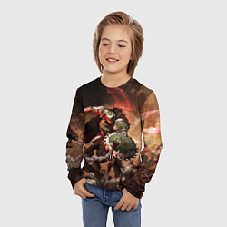 Лонгслив детский Doom dark ages, цвет: 3D-принт — фото 2
