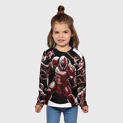 Лонгслив детский Doom red guardian, цвет: 3D-принт — фото 2