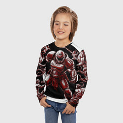 Лонгслив детский Doom red guardian, цвет: 3D-принт — фото 2