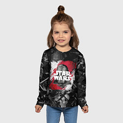 Лонгслив детский Звездные войны патерн с героями, цвет: 3D-принт — фото 2