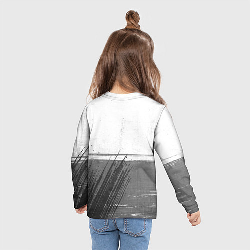 Детский лонгслив West Ham - white gradient посередине / 3D-принт – фото 6