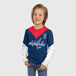 Лонгслив детский Ovechkin - Washington Capitals, цвет: 3D-принт — фото 2