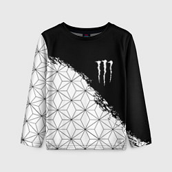Лонгслив детский Monster energy geometry splash, цвет: 3D-принт