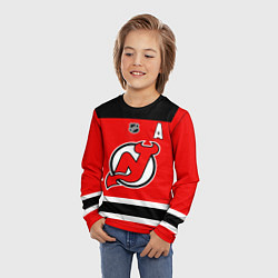 Лонгслив детский Ковальчук - Нью Джерси Девилз, цвет: 3D-принт — фото 2