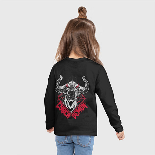 Детский лонгслив Cyber demon doom / 3D-принт – фото 6