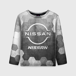 Лонгслив детский Nissan - grey gradient, цвет: 3D-принт
