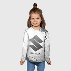 Лонгслив детский Suzuki - white gradient, цвет: 3D-принт — фото 2