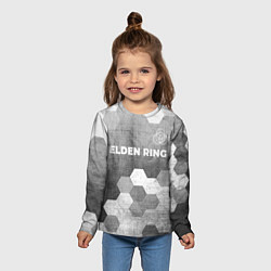 Лонгслив детский Elden Ring - grey gradient посередине, цвет: 3D-принт — фото 2