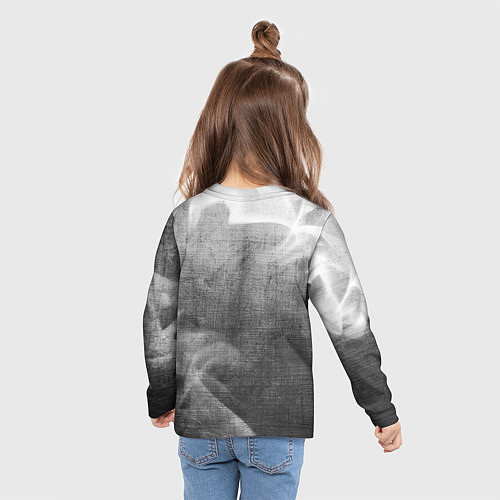Детский лонгслив Portal - grey gradient вертикально / 3D-принт – фото 6