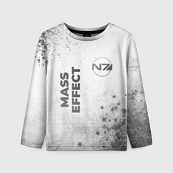 Лонгслив детский Mass Effect - white gradient вертикально, цвет: 3D-принт