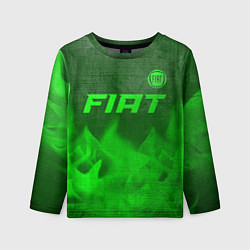 Лонгслив детский Fiat - green gradient посередине, цвет: 3D-принт