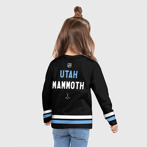 Детский лонгслив Utah Mammoth - NHL team / 3D-принт – фото 6