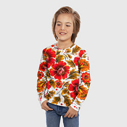 Лонгслив детский Русская традиционная живопись, цвет: 3D-принт — фото 2