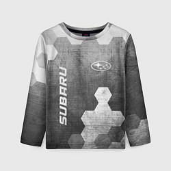 Лонгслив детский Subaru - grey gradient вертикально, цвет: 3D-принт