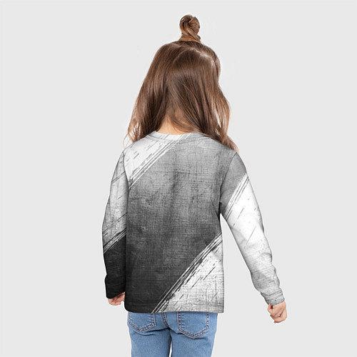 Детский лонгслив FAW - grey gradient / 3D-принт – фото 6