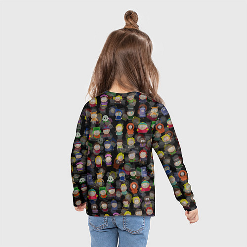 Детский лонгслив Южный парк лого и Картман / 3D-принт – фото 6