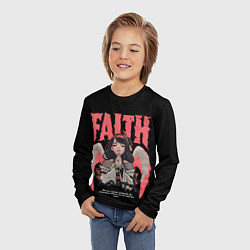 Лонгслив детский Шогун Райден и судьба, цвет: 3D-принт — фото 2