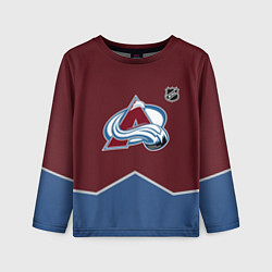 Лонгслив детский Колорадо Эвеланш хоккей, цвет: 3D-принт
