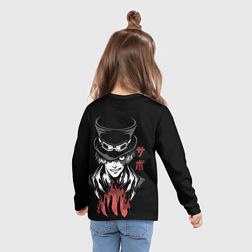 Детский лонгслив One Piece - Сабо / 3D-принт – фото 6