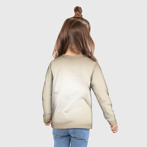 Детский лонгслив Уставший лис мем / 3D-принт – фото 6