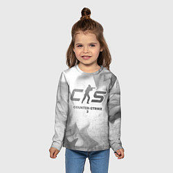 Лонгслив детский Counter-Strike 2 - white gradient, цвет: 3D-принт — фото 2