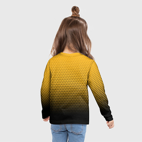 Детский лонгслив Бостон Брюинз - геометрический градиент / 3D-принт – фото 6