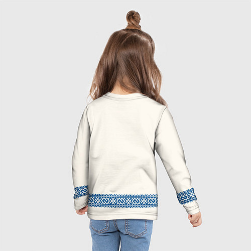 Детский лонгслив Обережник - вышиванка / 3D-принт – фото 6