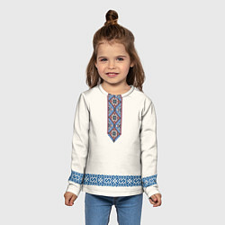 Лонгслив детский Обережник - вышиванка, цвет: 3D-принт — фото 2