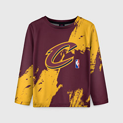 Лонгслив детский Cleveland Cavaliers NBA team, цвет: 3D-принт