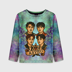 Лонгслив детский Astro в стиле татуировки, цвет: 3D-принт