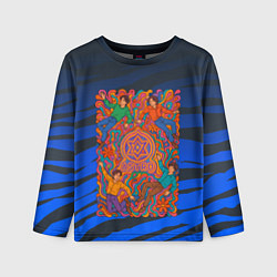 Лонгслив детский Astro психоделика, цвет: 3D-принт