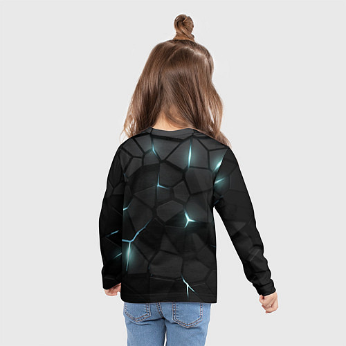 Детский лонгслив Сиэтл Кракен - НХЛ хоккей / 3D-принт – фото 6