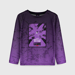 Лонгслив детский Lazarus: Violet Pattern, цвет: 3D-принт