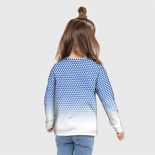 Детский лонгслив Колорадо Эвеланш - геометрический градиент / 3D-принт – фото 6