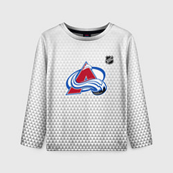Лонгслив детский Колорадо Эвеланш - белый геометрический градиент, цвет: 3D-принт