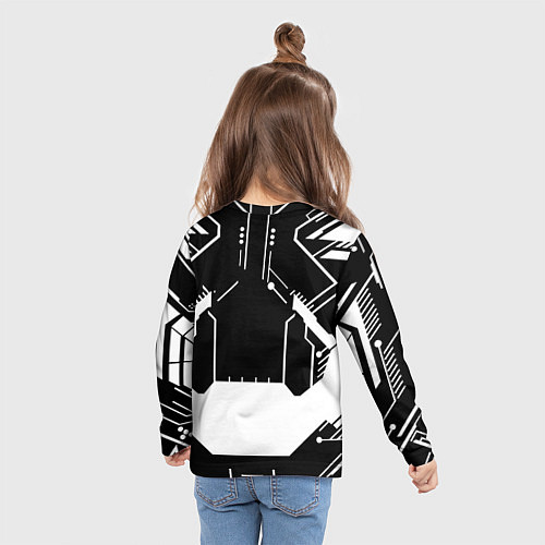 Детский лонгслив Monster energy geometry / 3D-принт – фото 6