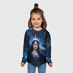 Лонгслив детский Билли Айлиш в стиле снежной королевы, цвет: 3D-принт — фото 2