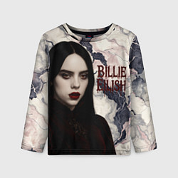 Лонгслив детский Билли Айлиш в стиле готики, цвет: 3D-принт