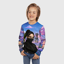 Лонгслив детский Ниндзя Билли Айлиш, цвет: 3D-принт — фото 2