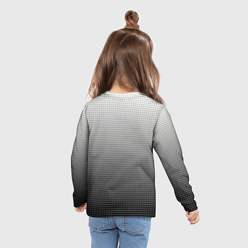 Детский лонгслив Geely серый текстурный / 3D-принт – фото 6
