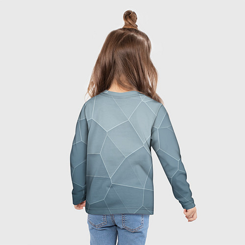 Детский лонгслив Текстура из неровных плит / 3D-принт – фото 6
