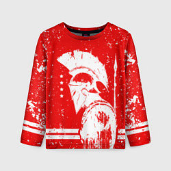 Лонгслив детский Спартак - воин спарты, цвет: 3D-принт